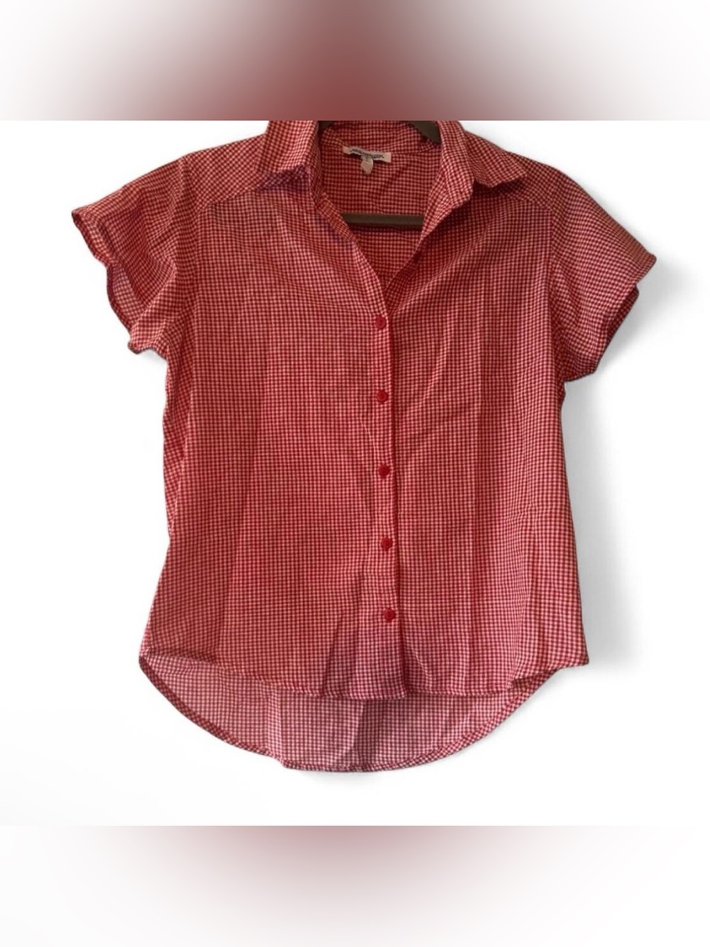 Y2K gingham shirt